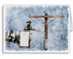 A Higher Calling: Personalized Electric Utility Cooperatives Energy Contractor Christmas Cards